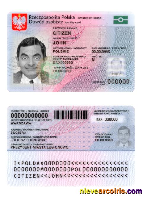 Poland ID card 2019-present version 2